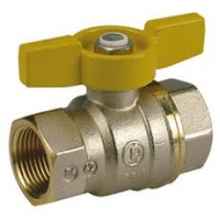 Кульовий клапан із стандартним проходом, з жовтою T-ручкою, хром, 3/4" Giacomini арт. R251X024